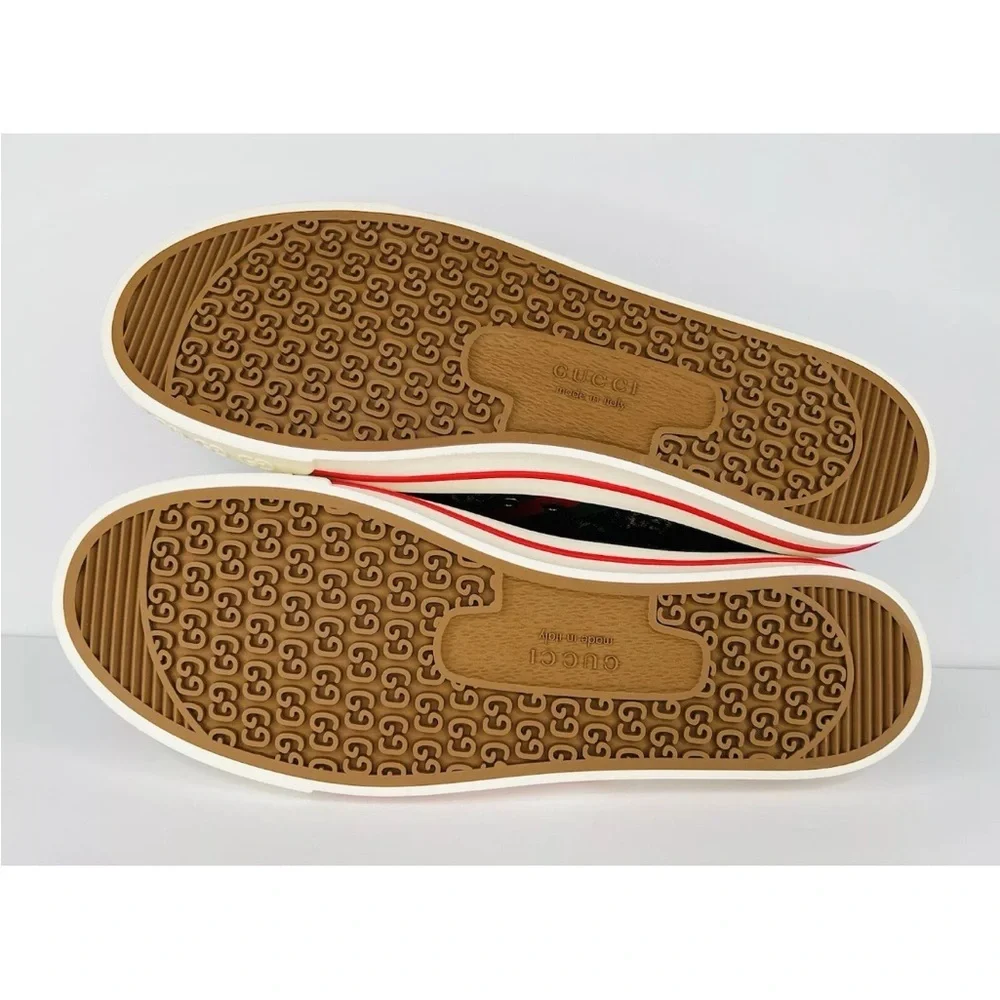 Gucci Tennis 1977 GG Supreme Jacquard Sylvie Sneakers G 13 - US 13.5 - EU 47 - Picture 8 of 11